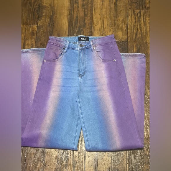 RISE Supply co. Denim - 🚚 RISE supply co. Purple Tie dye Jeans Juniors 7